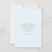 テディベアかわいい少年の赤ちゃんシャワーありがとう サンキューカード (裏面)