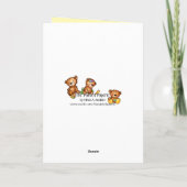 テディベアが回ってる!ハッピーバースデー カード (裏面)