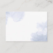 テディベアが本を持ってくる赤ちゃんシャワーカード プレイスカード (裏面)