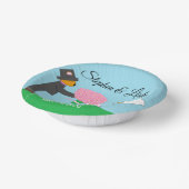 テディベアが結婚披露宴に ペーパーボウル (傾斜あり)