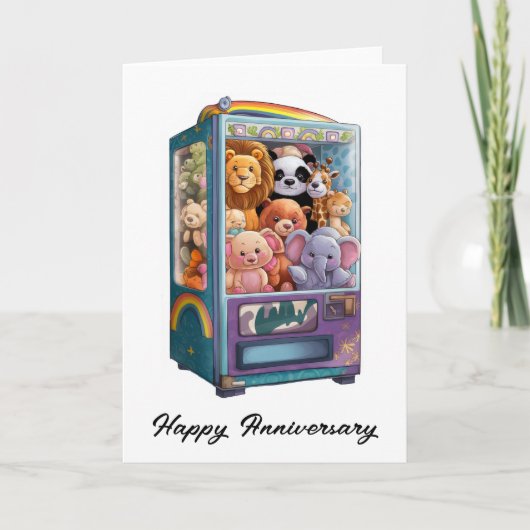 テディベアが詰まった自動販売機 カード (正面)