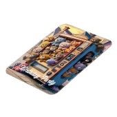 テディベアが詰まった自動販売機 マグネット (左側)