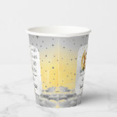 テディベアきらめく小さな星の赤ちゃんシャワー 紙コップ (右)