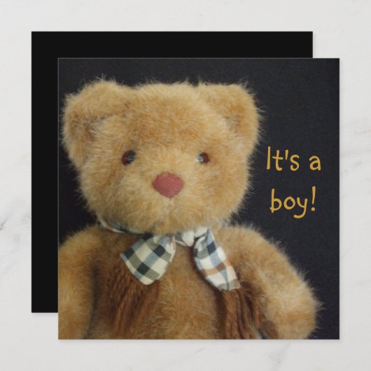 テディベアだ! 招待状 (正面/裏面)