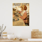 テディベアで朝食 ポスター (キッチン)