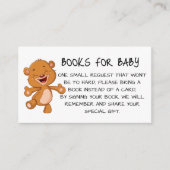 テディベアとのベビーのための本 エンクロージャーカード (正面)