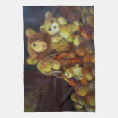 テディベアとの静物生活 キッチンタオル (縦)