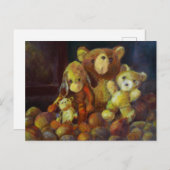 テディベアとの静物生活 シーズンポストカード (正面/裏面)