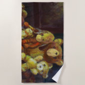 テディベアとの静物生活 ビーチタオル (正面)