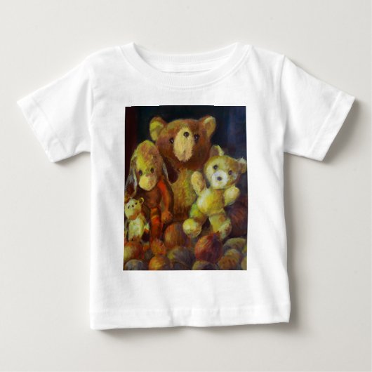 テディベアとの静物生活 ベビーTシャツ (正面)