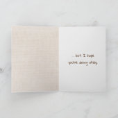 テディベアとドッグ考えズ・オブ・ユー カード (内部)