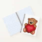 テディベアとハートことわざハローラブル ノートブック (内部)