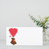 テディベアとハートバルーン (スタンド正面)