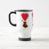 テディベアとハートバルーン トラベルマグ (左)