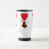 テディベアとハートバルーン トラベルマグ (中央)
