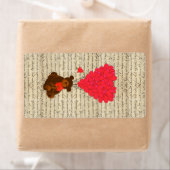 テディベアとハート ラベル (インサイチュ)