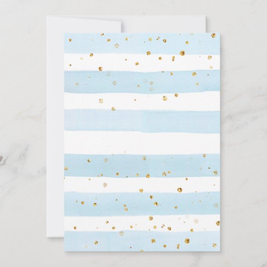 テディベアとバルーン赤ちゃんシャワーの招待 招待状 (裏面)