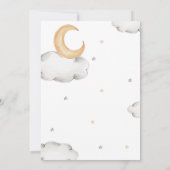 テディベアとボーホレインボーベビーシャワー 招待状 (裏面)