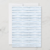 テディベアとユーカリプタスバルーンベイビーシャワー 招待状 (裏面)