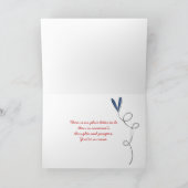 テディベアとラグドール考えるズ・オブ・ユー カード (内部)