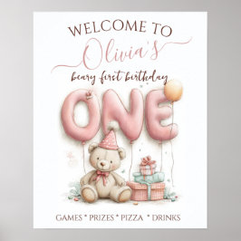 テディベアと一緒にはじめての誕生日 ポスター