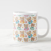 テディベアと花 ジャンボコーヒーマグカップ (右)