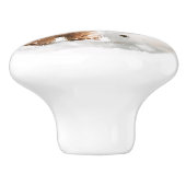 テディベアと雪だるま セラミックノブ (側面)