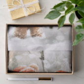 テディベアと雪だるま 薄葉紙 (ギフト)