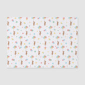 テディベアと風船のかわいい柄のベビー贈り物 薄葉紙 (正面)