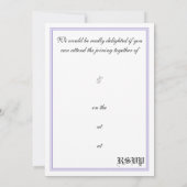 テディベアのウェディング招待状 - 招待状 (裏面)