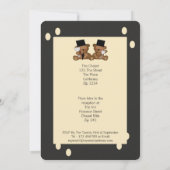 テディベアのウェディング 招待状 (裏面)