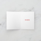 テディベアのクリスマスカード シーズンカード (内部)