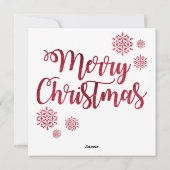 テディベアのクリスマスカード シーズンカード (裏面)