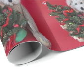 テディベアのクリスマスツリー ラッピングペーパー (ロールコーナー)