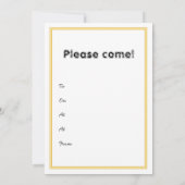 テディベアのクリスマスマーケットのストール 招待状 (裏面)