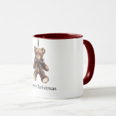 テディベアのクリスマス マグカップ (正面右)