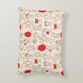 テディベアのテクスチャ アクセントクッション (裏面(縦))