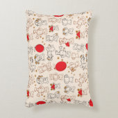 テディベアのテクスチャ アクセントクッション (正面(垂直))