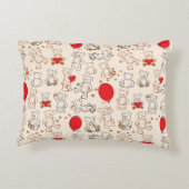 テディベアのテクスチャ アクセントクッション (裏面)