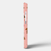 テディベアのテクスチャ、ハート Case-Mate iPhoneケース (裏面 / 左)