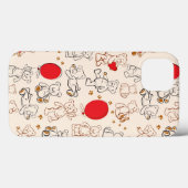 テディベアのテクスチャ Case-Mate iPhoneケース (裏面 (横))