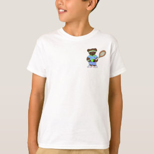 テディベアのテニスプレーヤー Tシャツ