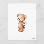 テディベアのデイジースケッチ ポストカード (正面)
