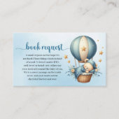 テディベアのバルーンブックリクエストを待つ エンクロージャーカード (正面)