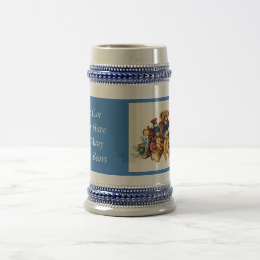 テディベアのビアスタインは多過ぎることはない ビールジョッキ (中央)