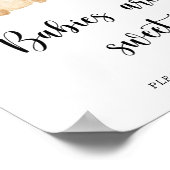 テディベアのベビーは甘い ポスター (角)