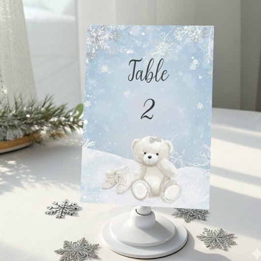 テディベアの冬の世界 Baby, It's Cold Outside テーブルナンバー
