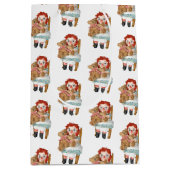 テディベアの古いラグドール ミディアムペーパーバッグ (正面)