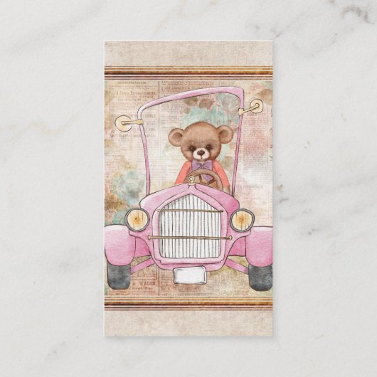 テディベアの名刺 名刺 (裏面)