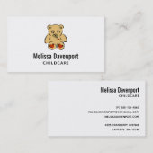 テディベアの名刺 名刺 (正面/裏面)